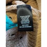 Torrid Plus Vegan Cashmere Teal Pointelle Pullover Henley Rainbow Patch Photo 9