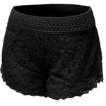 Ambiance Apparel Womens  Black Lace Shorts - Sz S Photo 2