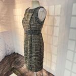 J.Crew  tan brown tweed frayed hem sleeveless sheath dress size 6 Photo 3
