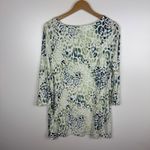 Chico's Supremely Soft Colorful Leopard Tunic Top Women's 2 (Large) Boat Neck Photo 1