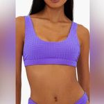 Beach Riot BIKINI TOP PEYTON RIBBED BIKINI TOP SIZE X-SMALL $98 Photo 0