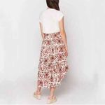 Joie  Clarke Baja Batik Porcelain Print Tiered Midi Cotton Skirt Size XS Photo 2
