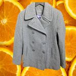 Calvin Klein  Wool Blend Pea Coat Double Breasted Gray Jacket Size‎ 2P Photo 3