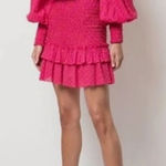 Alexis Marilena Smocked Off-shoulder Blouson-sleeve Dress Size XS Photo 0