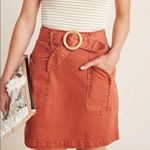Anthropologie Pilcro for Charlie Mini Skirt Terracotta Size 10 Photo 0