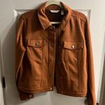 nwt Jacket suede like d&co adaptive zipper size small Tan Photo 0