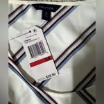 Nautica Striped Tank Top in White with Blue and Red Accents Photo 3