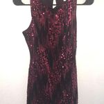 Emerald Sundae Burgundy Shimmery Semi/Formal Dress Photo 0