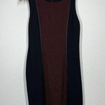 St. John Sheath Dress Jacket Set Size 10 Red Black Knit Photo 4
