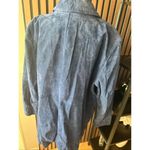 Dennis Basso blue suede jacket size 3x stylish heavy Photo 3