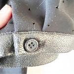 Hale Bob Drop Waist Dress Faux Leather Women’s Size M Goth Emo Punk LBD Witchy Photo 7