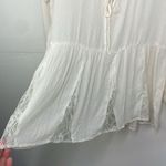 American Eagle  White Pattern Lace detail top size Medium Boho Photo 5