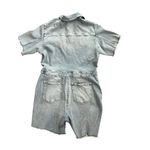 Good American  Denim Romper Shortsleeve Jumpsuit – Size 5 (2X) Photo 4