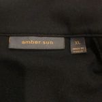 AMBER SUN Black Flat Knit Jacket, Cardigan, Cape with Hnd Pockets Sz XL Photo 8