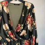 Doe & Rae  small dark green floral romper Photo 1