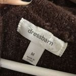 Dressbarn button down short sleeve Sweater cardigan Womens Size M Brown‎ Brown Size M Photo 1