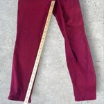 Judy Blue  Jeans Women Sz 29 Red Garment Dyed Drawstring High Waist Tapered Denim Photo 7