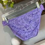 Purple Crochet Lace Bikini Swimsuit Bottoms Womens M Mossimo New Size undefined Photo 2