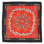 Vintage 60s Equestrian Horse Square Scarf Wraps Photo 0