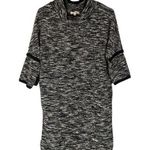 Max Studio  Black & White Cotton Blend Cowl Neck Knit Sweater Dress Women Sz S Photo 0