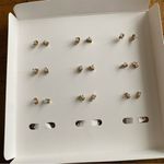 Earrings 12 Days of Bling Gold Studs Hoops Gift Set Casual Neutral Holiday Photo 4