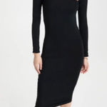 SER.O.YA Irene Black Off Shoulder Cut Out Bodycon Midi Dress Small Emo Goth Photo 0