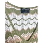 MINKPINK  Revolve Melody Knit Midi‎ Dress Size XL Green Stripe Cotton Sweater Photo 5