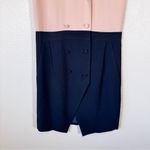 Jenni Kayne  Tan Black Colorblock Mini Dress Womens S Preppy Double Breasted Photo 10