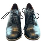 Lucky Brand  Black Leather Maisie Oxford Heeled Shoes Pumps Women’s Size 8.5 Photo 2