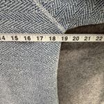 Faherty  Whitewater Textured Sweatshirt Womens L Blue Herringbone Organic Comfort Photo 6