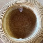 Nine West  100% Paper Brimmed Bucket Hat Grosgrain Bow Ribbon OS Photo 6