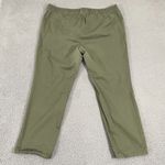 Old Navy  Pants Women 18 Olive Pull on Drawstring Stretch Flat Front Photo 2