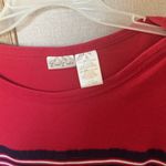 Bobbie brooks Red Striped Women's Top xl Photo 1