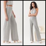 Cult Gaia ππ Shauna Knit Pant ~ Ultra High Rise Flared Leg Granite XS NWT Photo 6