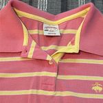 Brooks Brothers  346 Original Fit Polo Shirt Pink Green Size Large EUC #CA-2402 Photo 3
