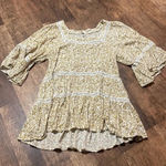 Free People  Talk About It Tunic Floral Mini Dress small Photo 5