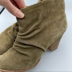 Splendid  Brown Suede Slouchy Ankle Boots Womens 7.5 Shooties Stacked Heel Fall Photo 2