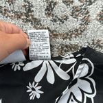 Kathy Ireland  Sport Sheer Floral Key Hole Blouse Black XL Photo 3