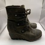 Sorel  Boots Joan of Arctic Womens 7.5 Wedge Hidden Heel Brown Lace Up boot Photo 0