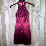 Crystal Doll Crystal Dolls Sz 3 Jr Burgundy Lined Sleeveless Halter Short Party Dress… Photo 11