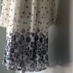 Siren Lily  White and Blue Long Sleeve Dress Photo 6