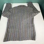 Vintage McNutt Irish Tweed Blazer Women's M Multi Stripe Shawl Collar Blue Size 6 Photo 8