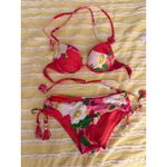 Aerie  Pink Floral Push-Up Bikini Swimsuit Photo 0