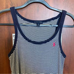 Ralph Lauren  Pima Cotton Sundress Sleeveless Striped Pony Logo Size Medium Photo 2
