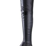 Sam Edelman Remi Knee High Black Leather Lug Sole Boots Photo 0