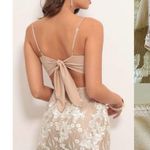 Lucy in the Sky ★  Moira Floral Embroidered Dress in White Nude ★ Photo 7