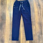 FIGS  Yola Straight Leg Scrub Pants Navy Blue Drawstring Size XS Photo 7