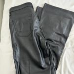 Gap Black Faux Leather Flare Pants Photo 1