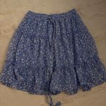 Sienna Sky  Blue Floral Skirt Photo 0