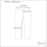 Old Navy Low Waist Capri Women's Size 6 Tan Linen Photo 3